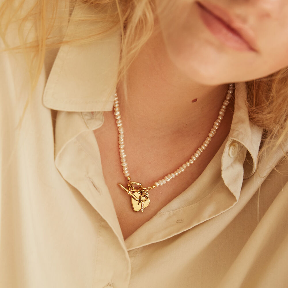 Pixel Smile Pearl Necklace_VH25NNNE102V - 감도 깊은 취향