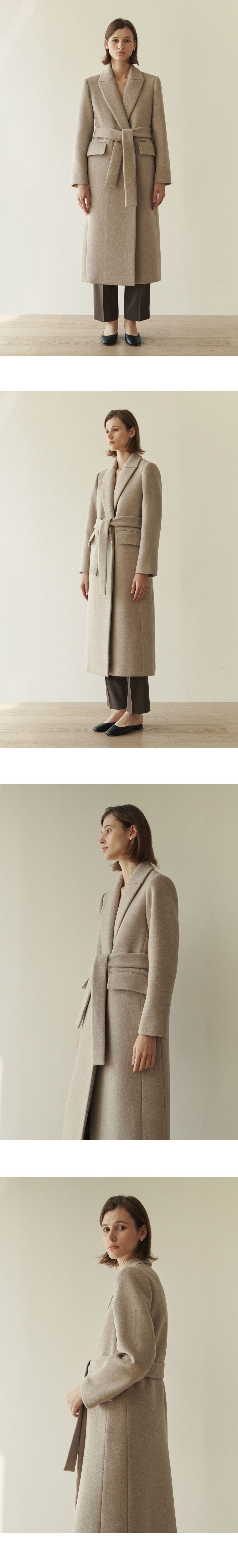 Classic belted wool coat Oatmeal 감도 깊은 취향 셀렉트샵 29CM
