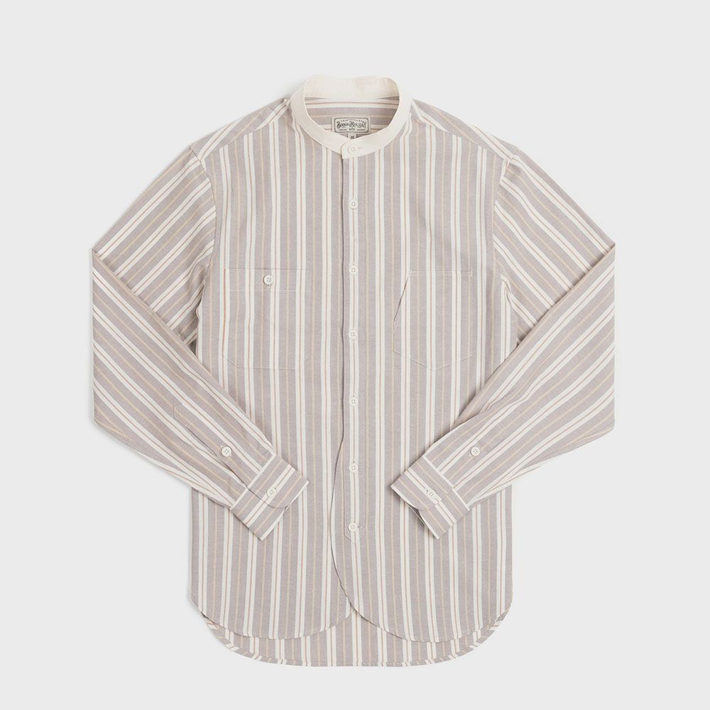 03 BAND COLLAR WORK SHIRT (beige) 감도 깊은 취향 셀렉트샵 29CM
