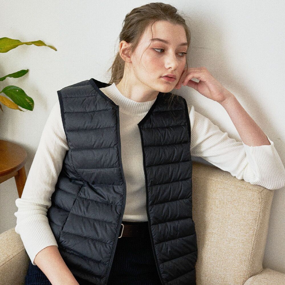 LTG6 LIGHT DOWN VEST(BLACK) 감도 깊은 취향 셀렉트샵 29CM