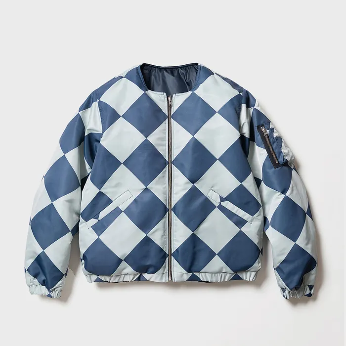 LOCALS ONLY G-1 Line Crew Man Jacket - Grey/Navy - 감도 깊은 취향 