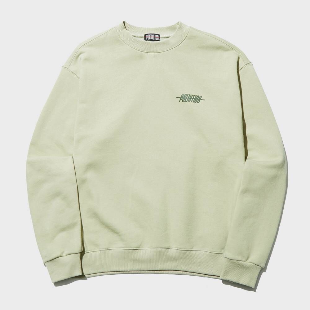 Y.E.S Pigment Embroidery Sweatshirt Green - 감도 깊은 취향