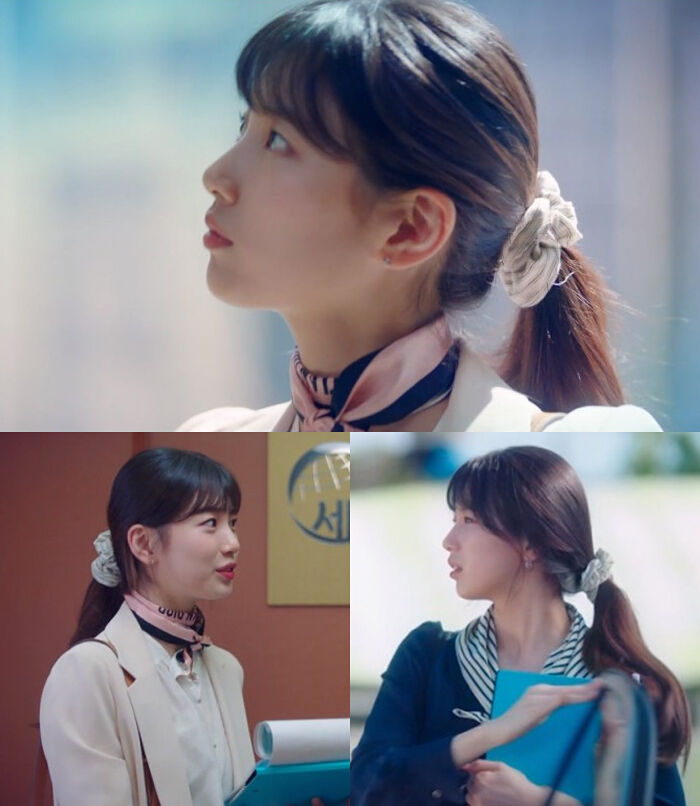 스타트업 8회 수지 머리끈 협찬