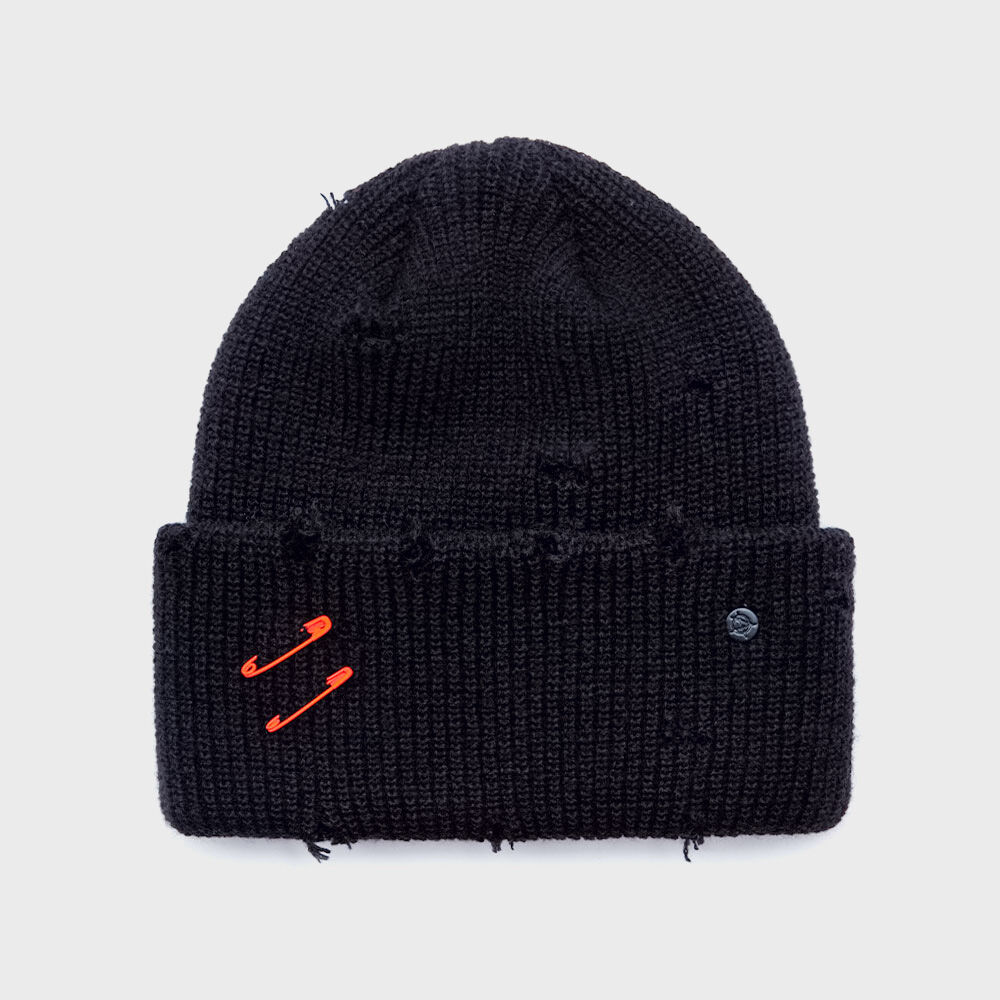 BBD Ripped Custom Long Beanie (Black) - 감도 깊은 취향