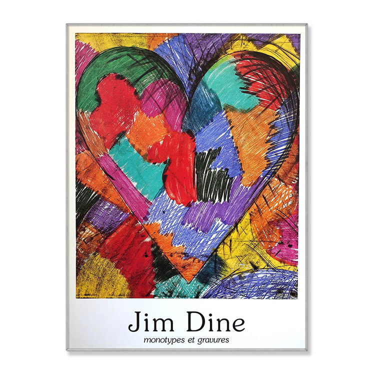 Jim Dine Art Poster “Monotypes et gravures” 1983 28.8 x 21.1
