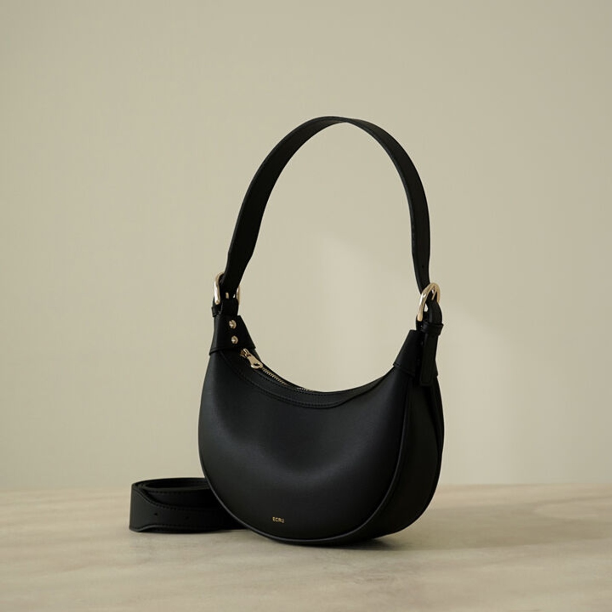 Madeleine - Black Cowhide Sling Bag - Belle Couleur ®