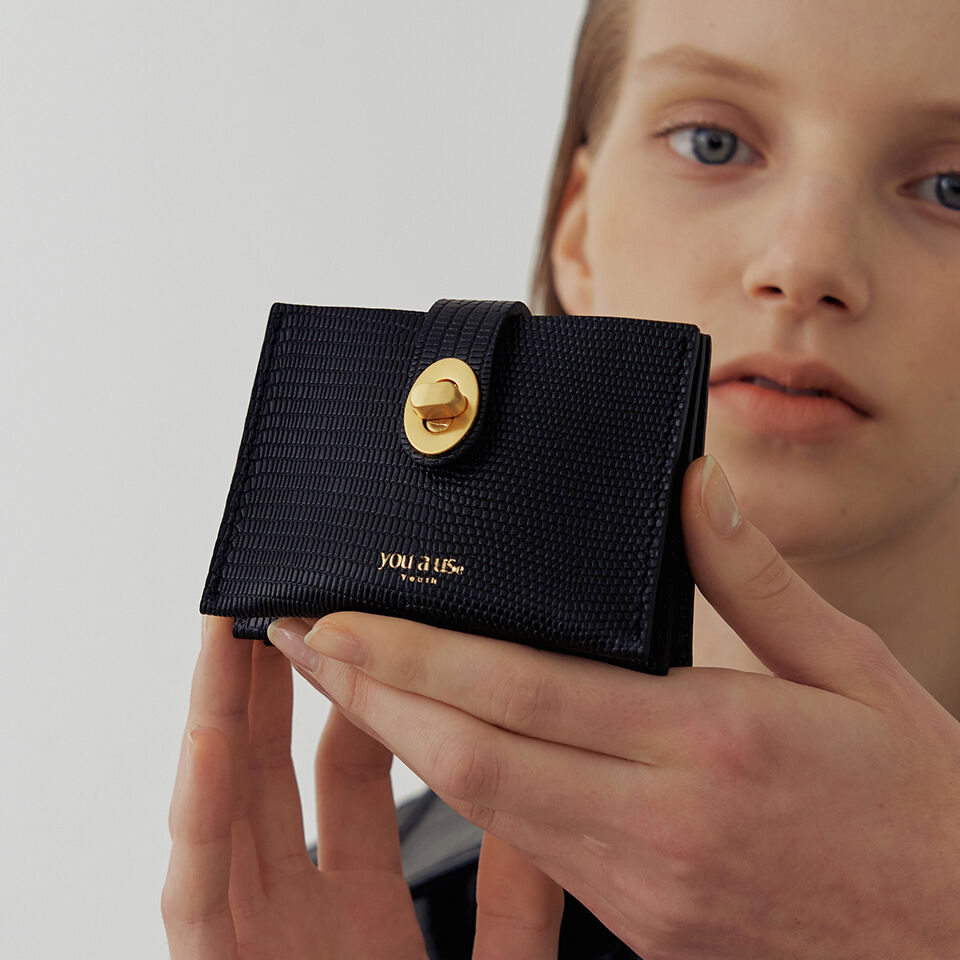 Roto wallet (Lizard black) - 감도 깊은 취향 셀렉트샵 29CM