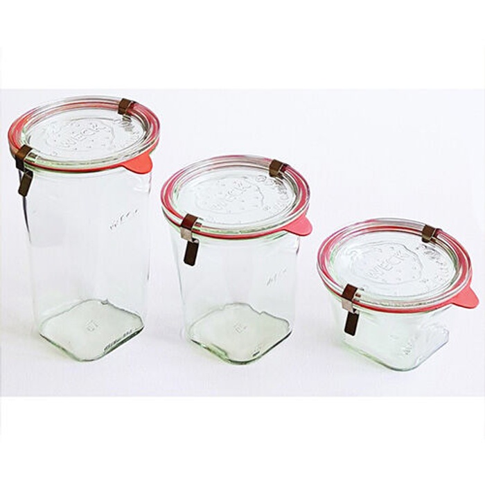 769 - Large Quadro Jar (Set of 6) - Weck Jars