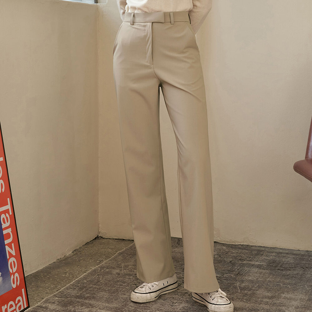 パンツ Siyazu SIPT7050 signature summer trousers_Light khaki SIPT7050 signature summer trousers_Light khaki - 감도 깊은