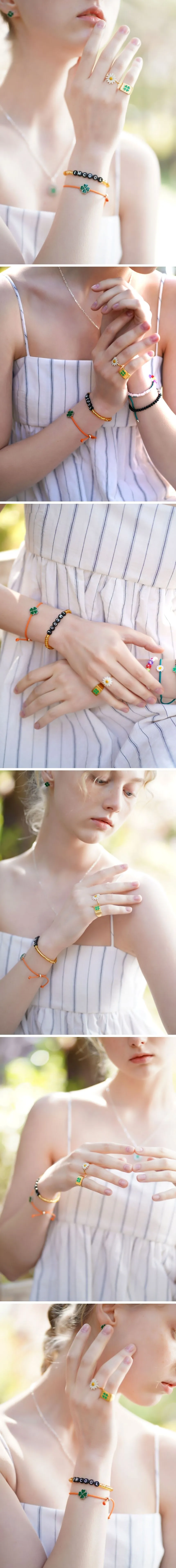 <br><p align='center'>Daisy color line Ring 데이지 컬러 라인링 반지</p>