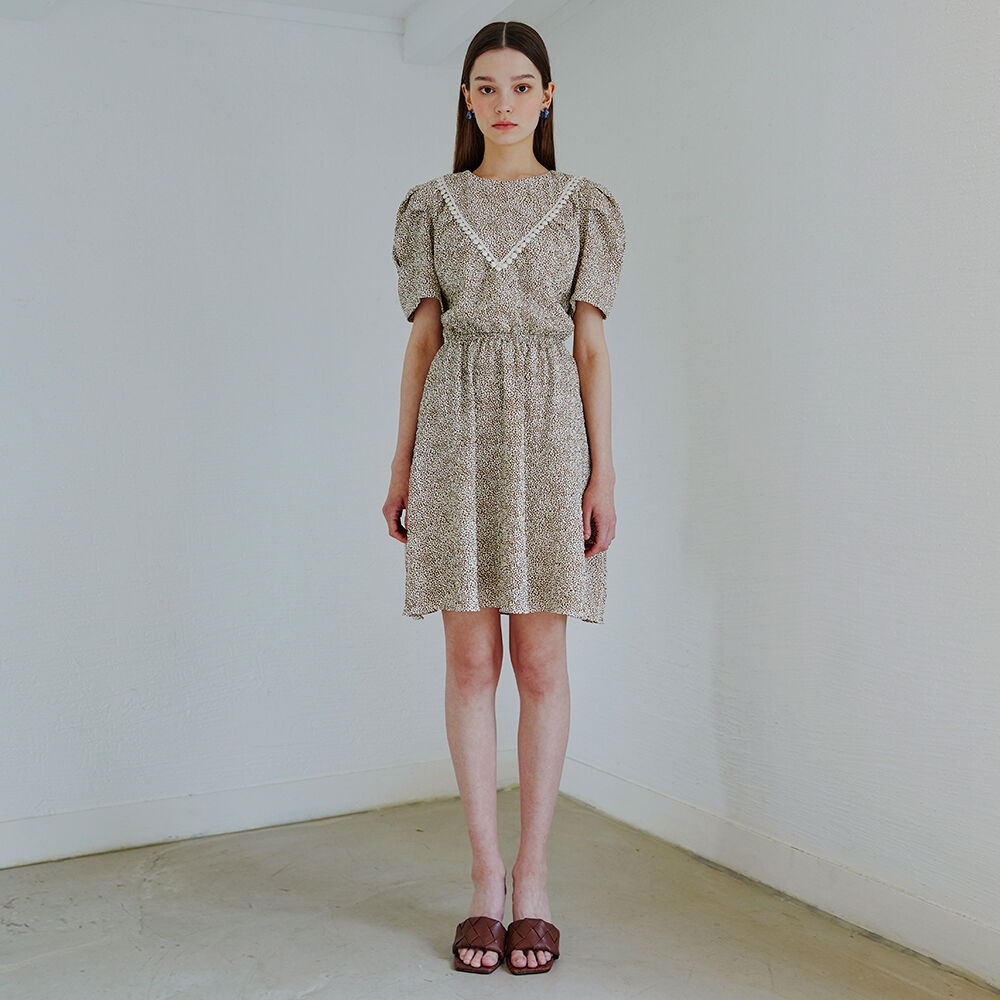 Cutout Ribbon Mini Dress, Beige - 감도 깊은 취향 셀렉트샵 29CM