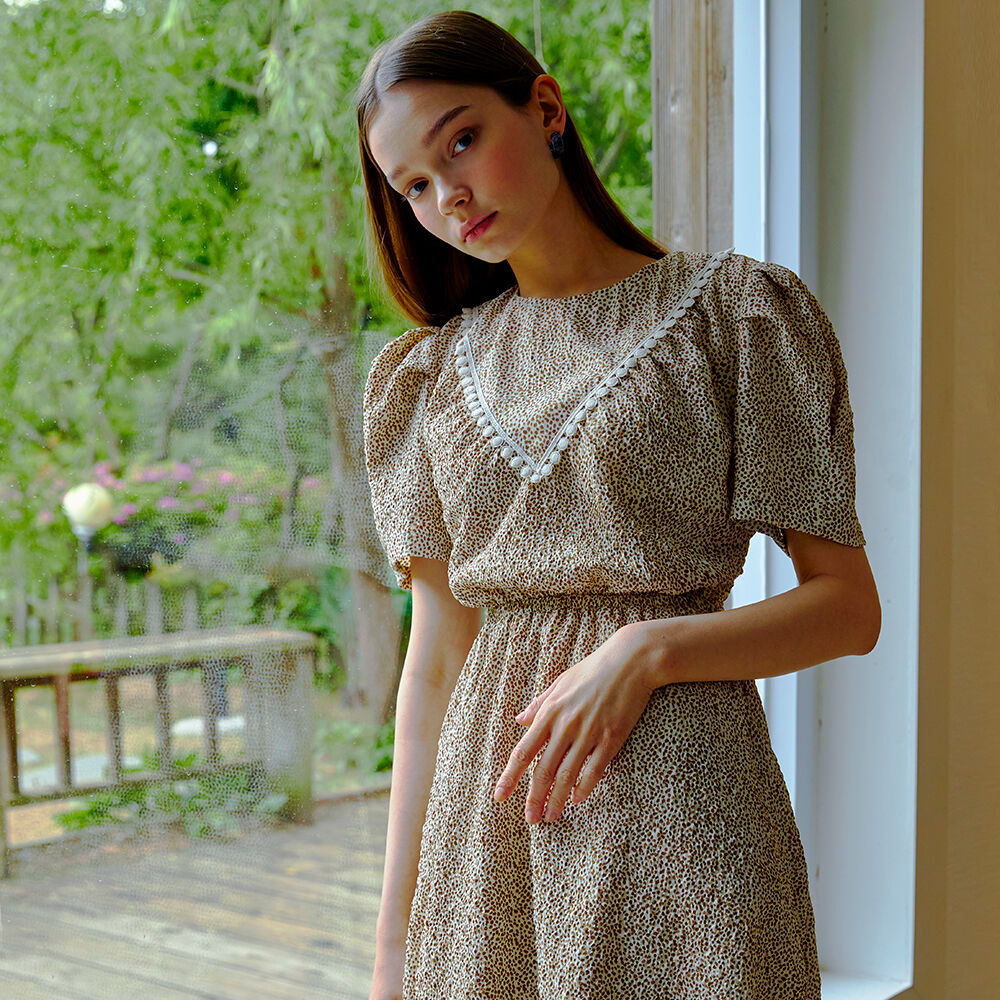 ワンピース ETMON Cutout Ribbon Mini Dress, Beige Cutout Ribbon Mini Dress, Beige - 감도 깊은 취향 셀렉트샵 29CM