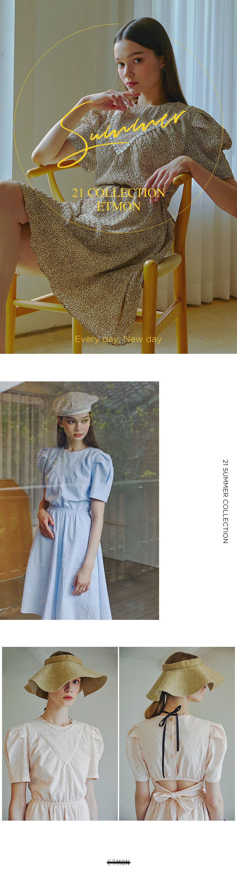 ワンピース ETMON Cutout Ribbon Mini Dress, Beige Cutout Ribbon Mini Dress, Beige - 감도 깊은 취향 셀렉트샵 29CM