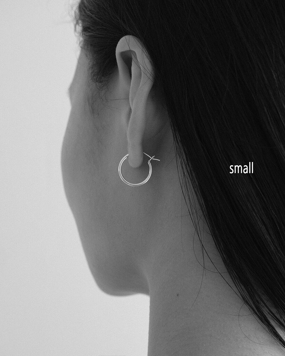 Minimal Hoop Earring - Silver (silver925) - 감도 깊은 취향 셀렉트