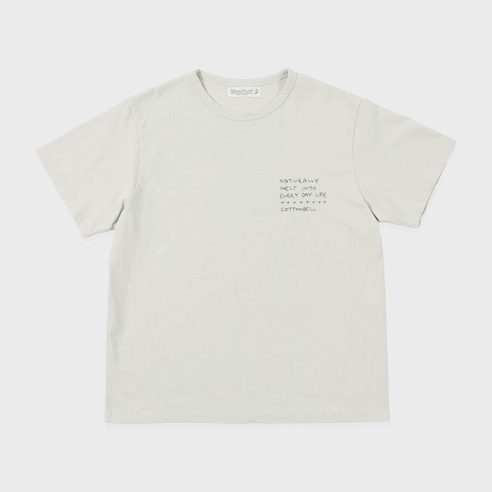 【AEAE】LAYERED GOTHIC LOGO T-SHIRTS [WHITE] THEXSHOP,더엑스샵,AEAE