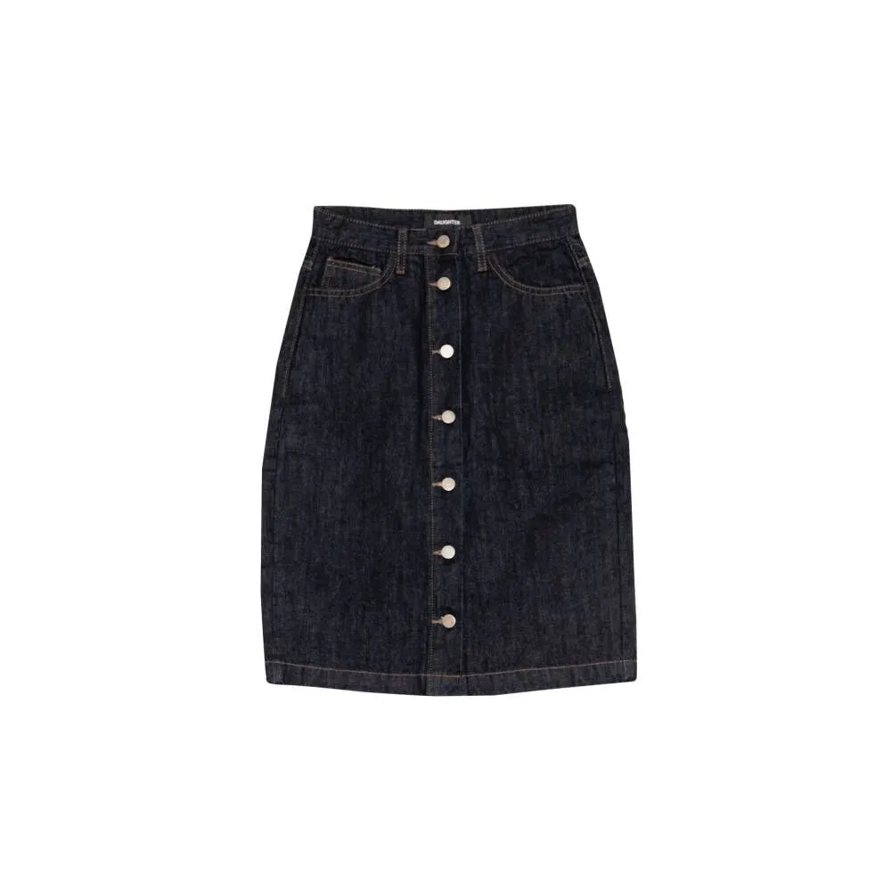 Open Denim Skirt