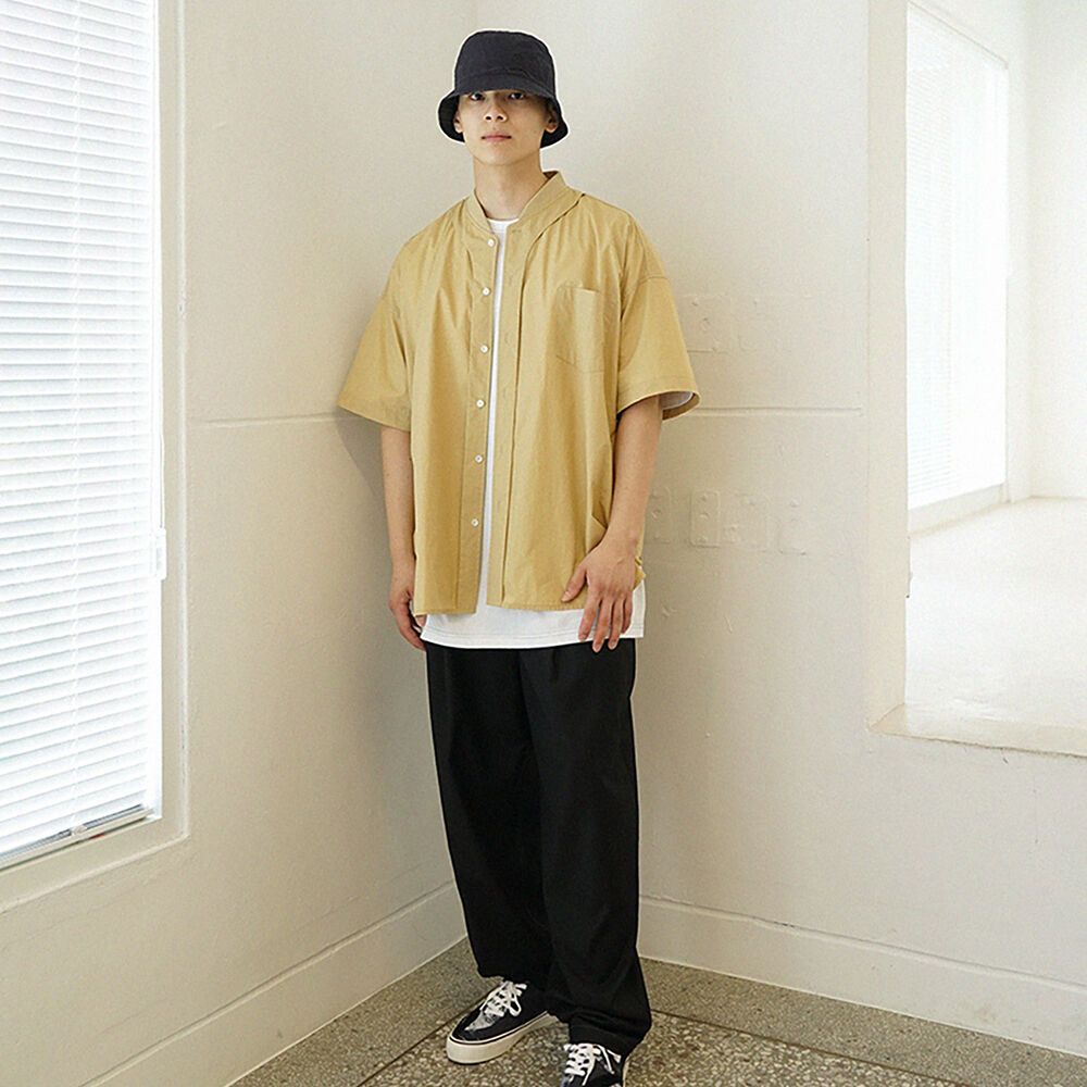 Onught 4 Nought Baseball Half Shirt / Beige - 감도 깊은 취향 셀렉트샵 29CM