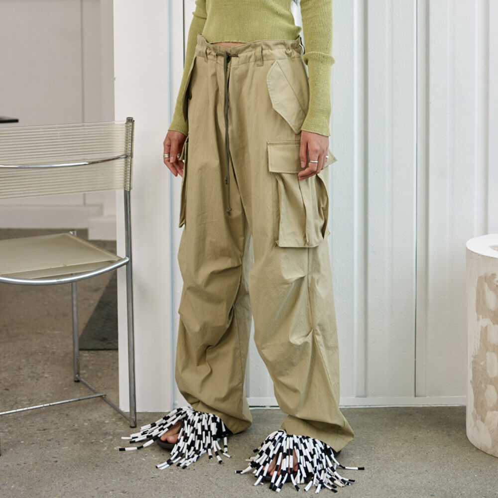 アウター ジャケット sulvam 20ss HIGH WAIST BUGGY PANTS