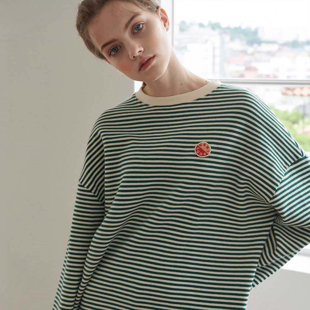 ★関税込★depound★dpwd elbow patch stripe t shirts★ 일상에 감성을 더하다