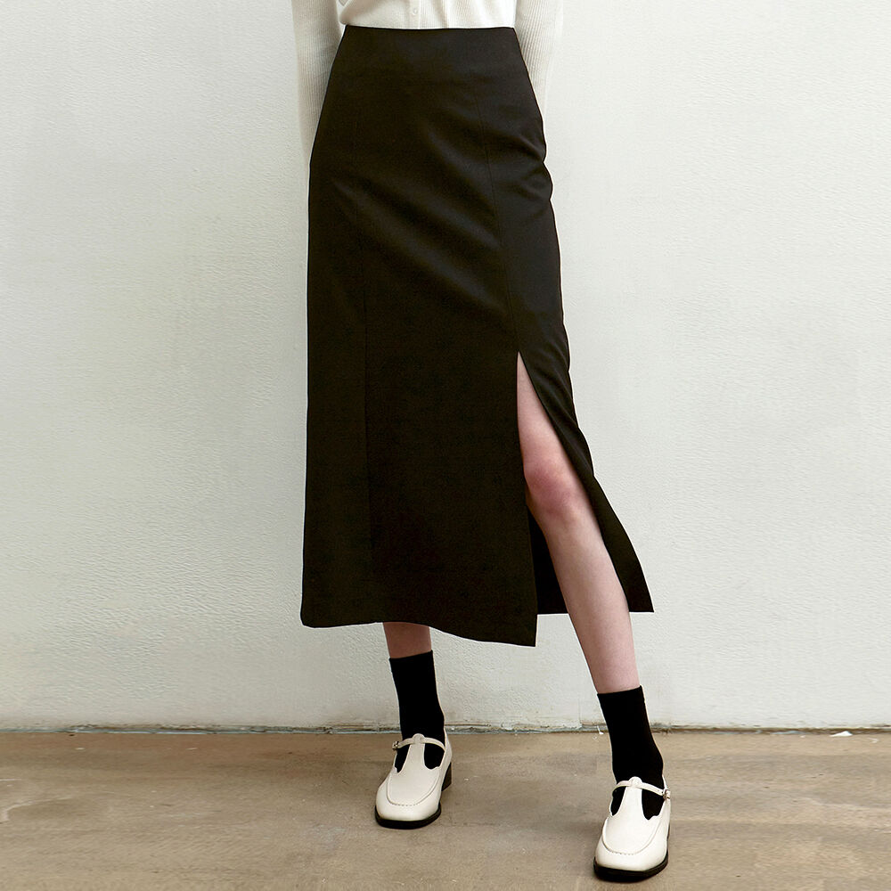 NICOLE LEATHER BUCKLE BUCKET BAG_BLACK - 감도 깊은 취향