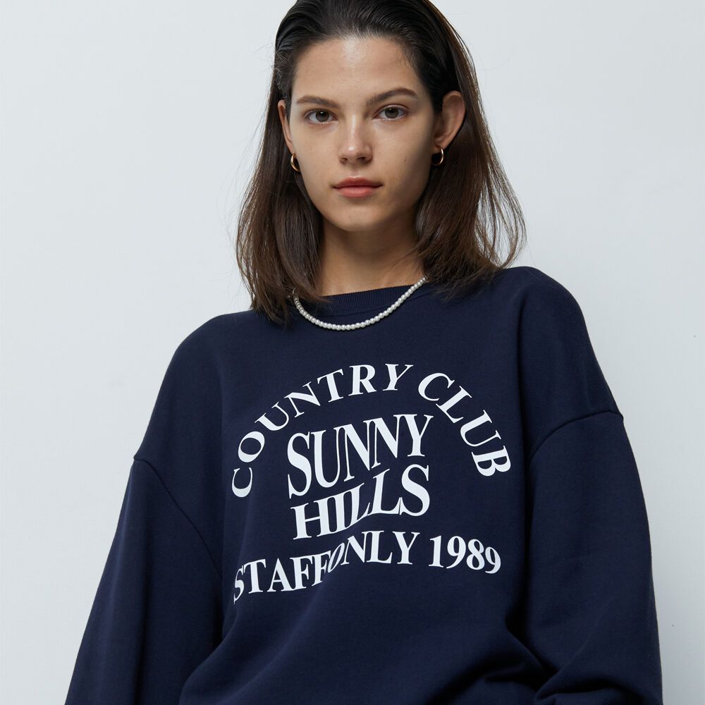SUNNY HILLS SWEATSHIRTS (NAVY) 감도 깊은 취향 셀렉트샵 29CM