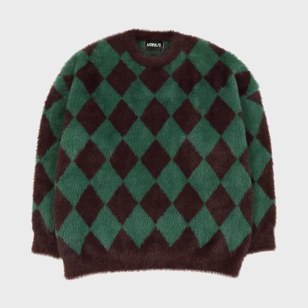 Harlequin Check Oversized Sweater [Green] 감도 깊은 취향 셀렉트샵 29CM