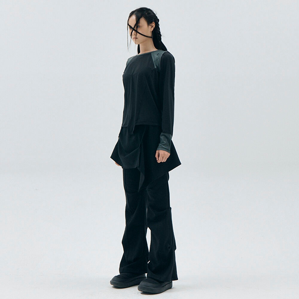 Wrap Over Tuck Pants / Black - 감도 깊은 취향 셀렉트샵 29CM