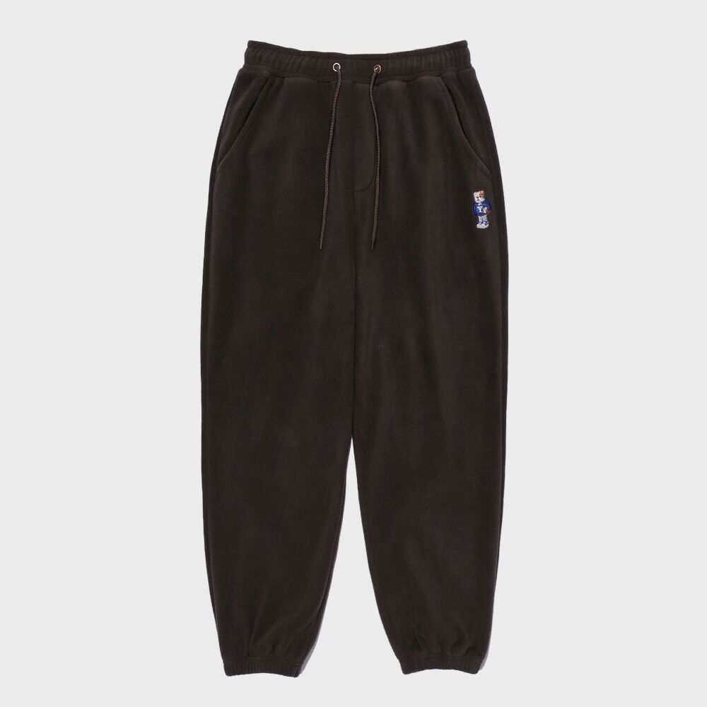 EMBROIDERY HANDSOME DAN FLEECE TRACK PANTS BROWN 감도 깊은 취향 셀렉트샵 29CM