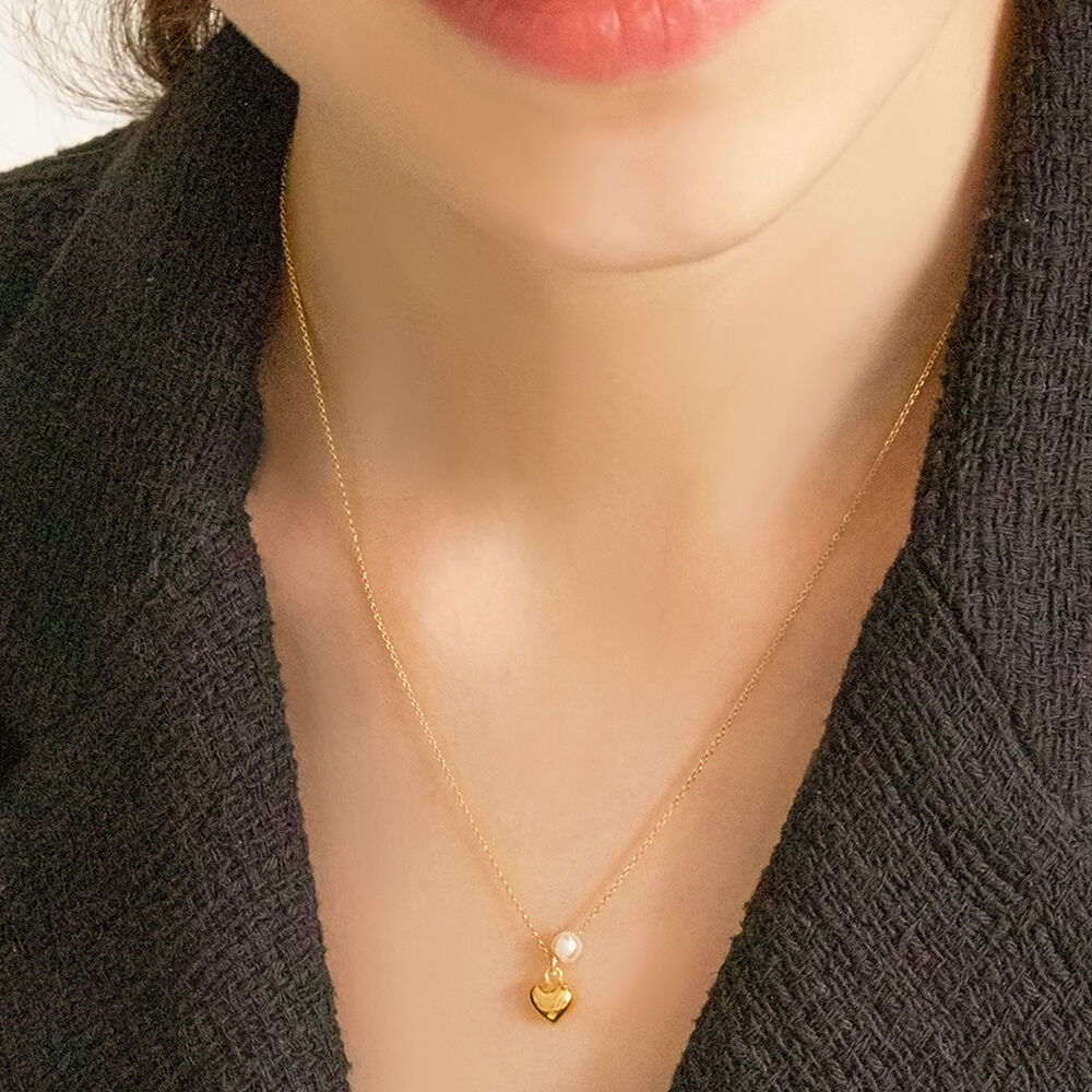 ★HAS★ Silver925 HW003 Mini heart necklace Silver925] HW003 Mini heart necklace - 감도 깊은 취향 셀렉트