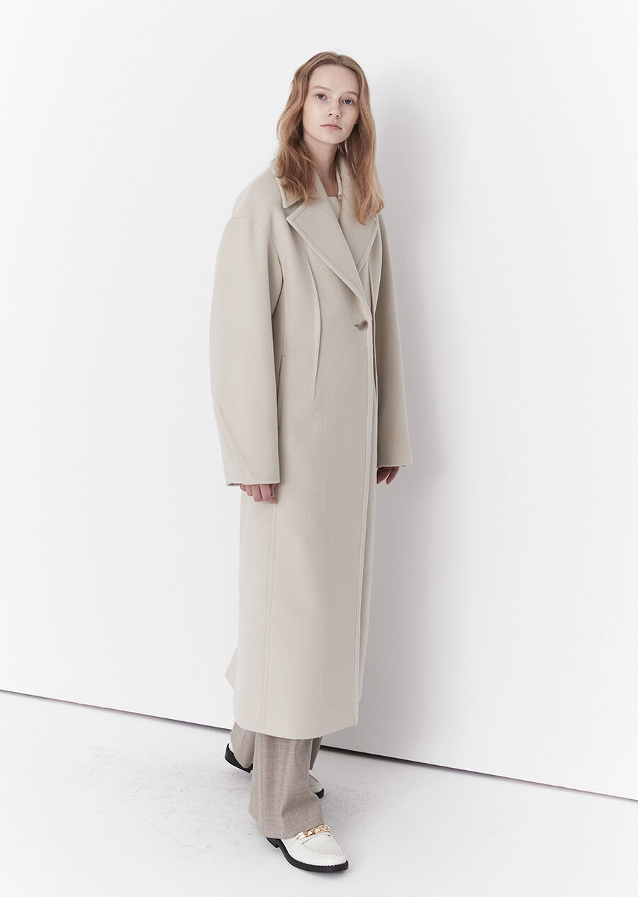 BOLD SLEEVE DART WOOL COAT (pale ivory) 감도 깊은 취향 셀렉트샵 29CM