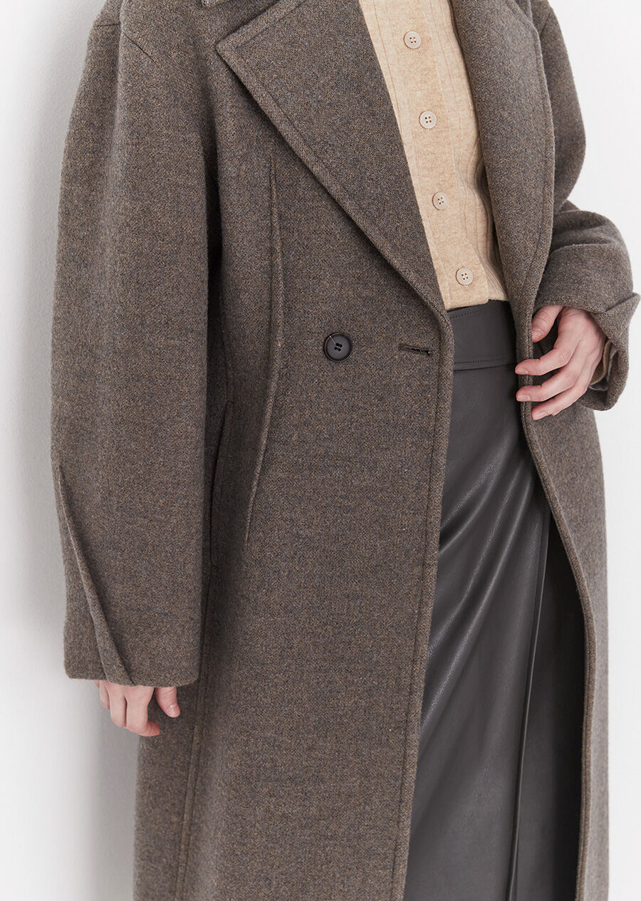 BOLD SLEEVE DART WOOL COAT (ash brown) 감도 깊은 취향 셀렉트샵 29CM