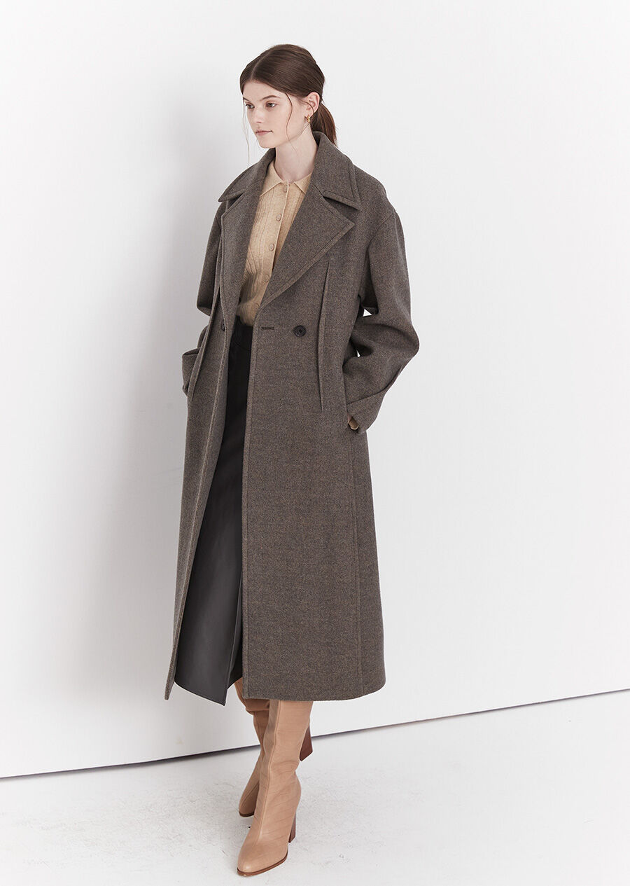 BOLD SLEEVE DART WOOL COAT (ash brown) 감도 깊은 취향 셀렉트샵 29CM