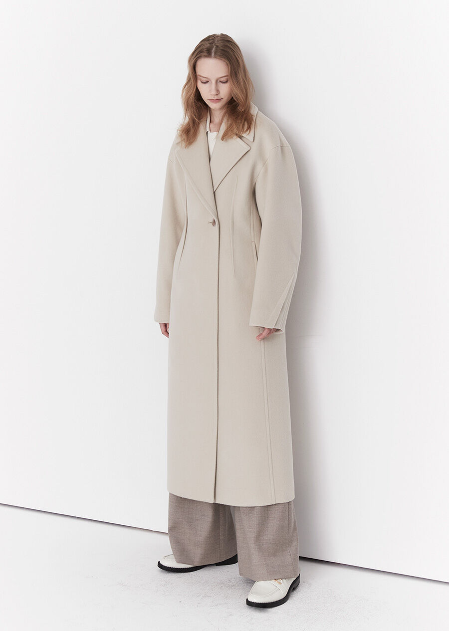 BOLD SLEEVE DART WOOL COAT (pale ivory) 감도 깊은 취향 셀렉트샵 29CM