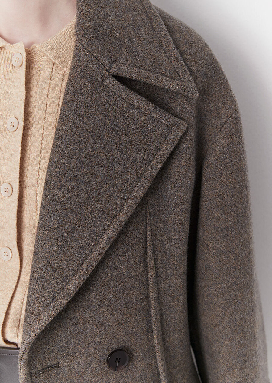 BOLD SLEEVE DART WOOL COAT (ash brown) 감도 깊은 취향 셀렉트샵 29CM