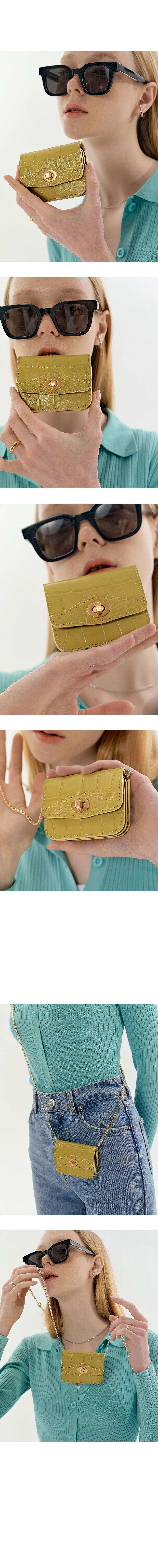 長財布 you a use Wonder wallet (Croc lime) Designer fashion, Seoul-fully created | W Concept