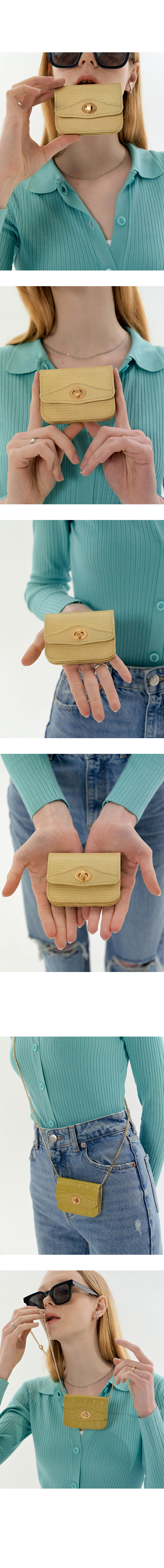 ★you a use★ Wonder wallet (Lizard yellow) Wonder wallet (Lizard yellow) - 감도 깊은 취향 셀렉트샵 29CM
