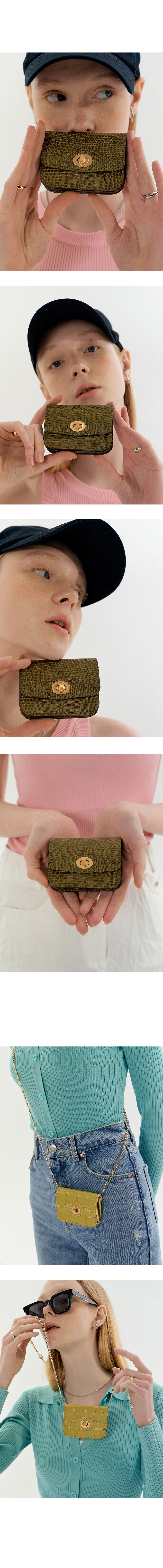 Wonder wallet (Lizard khaki) - 감도 깊은 취향 셀렉트샵 29CM