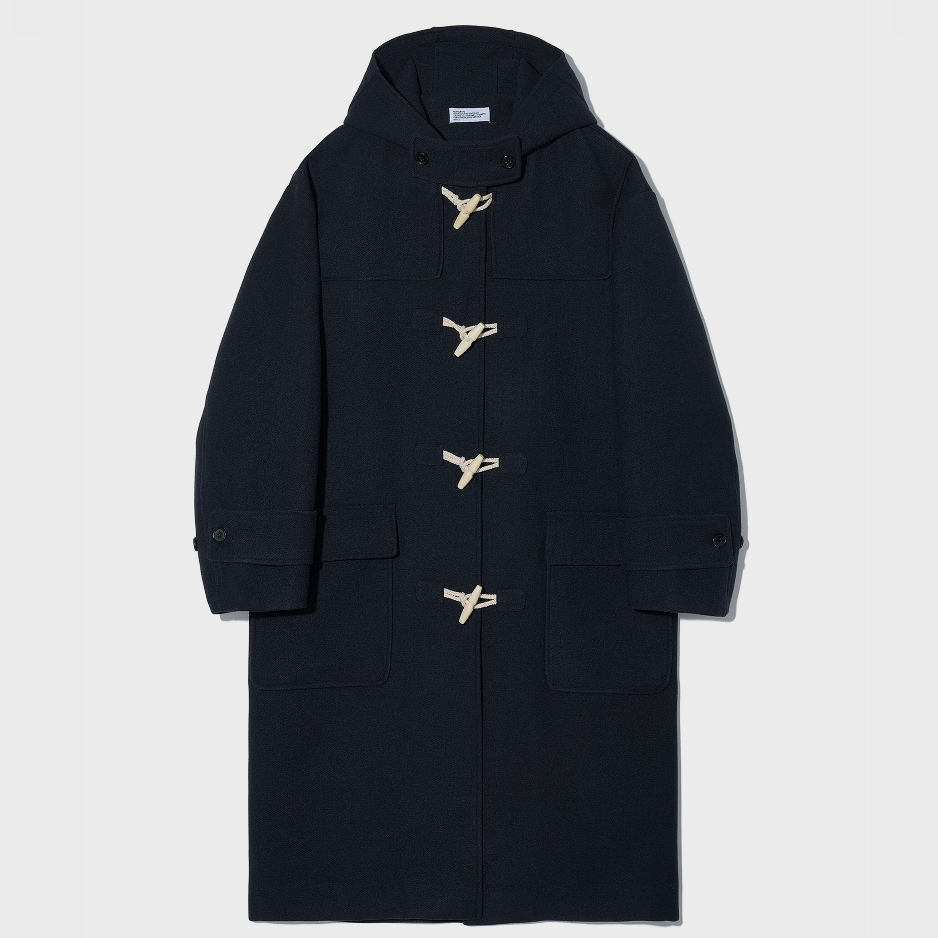 22F/W Renewal] Oversize Melton Duffle Long Coat Navy - 감도