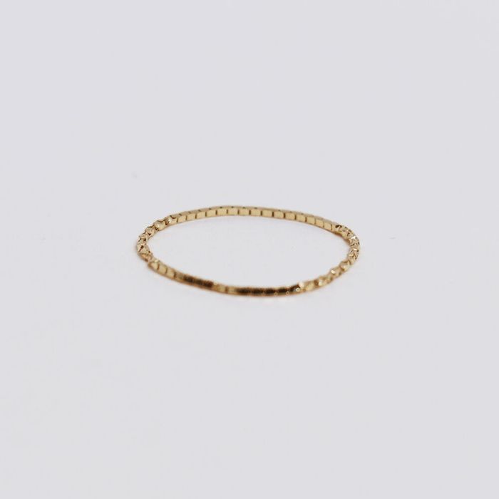 [14K] 14K gold square chain ring 감도 깊은 취향 셀렉트샵 29CM
