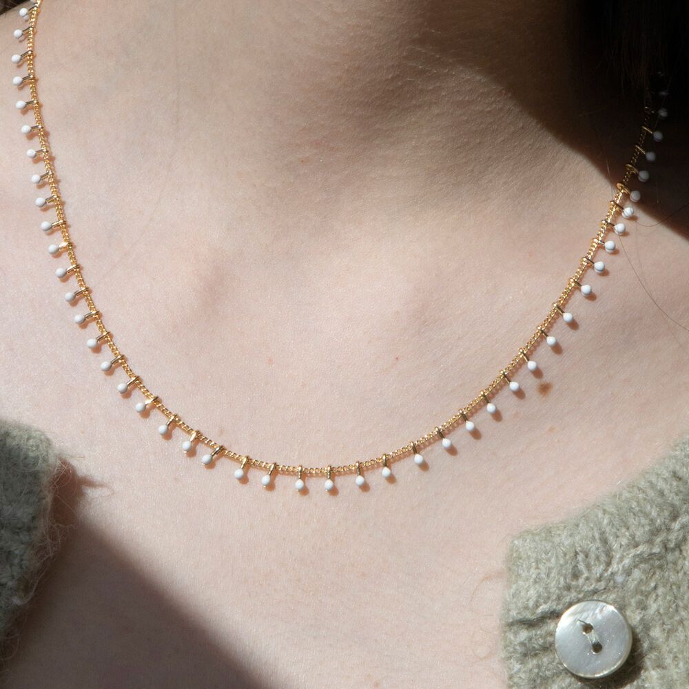 white ball necklace 감도 깊은 취향 셀렉트샵 29CM