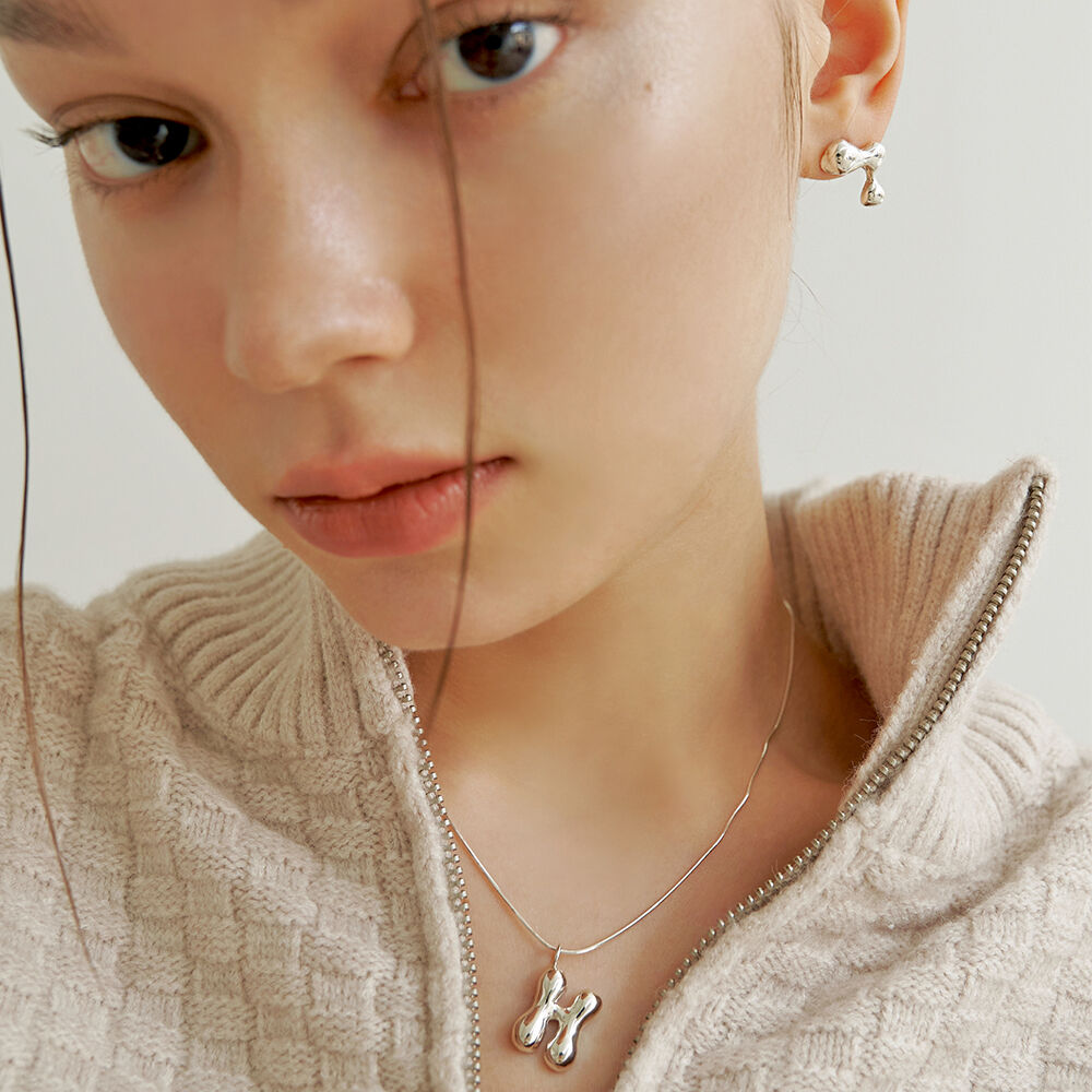 Flow Initial Necklace (snake chain) - 감도 깊은 취향 셀렉트
