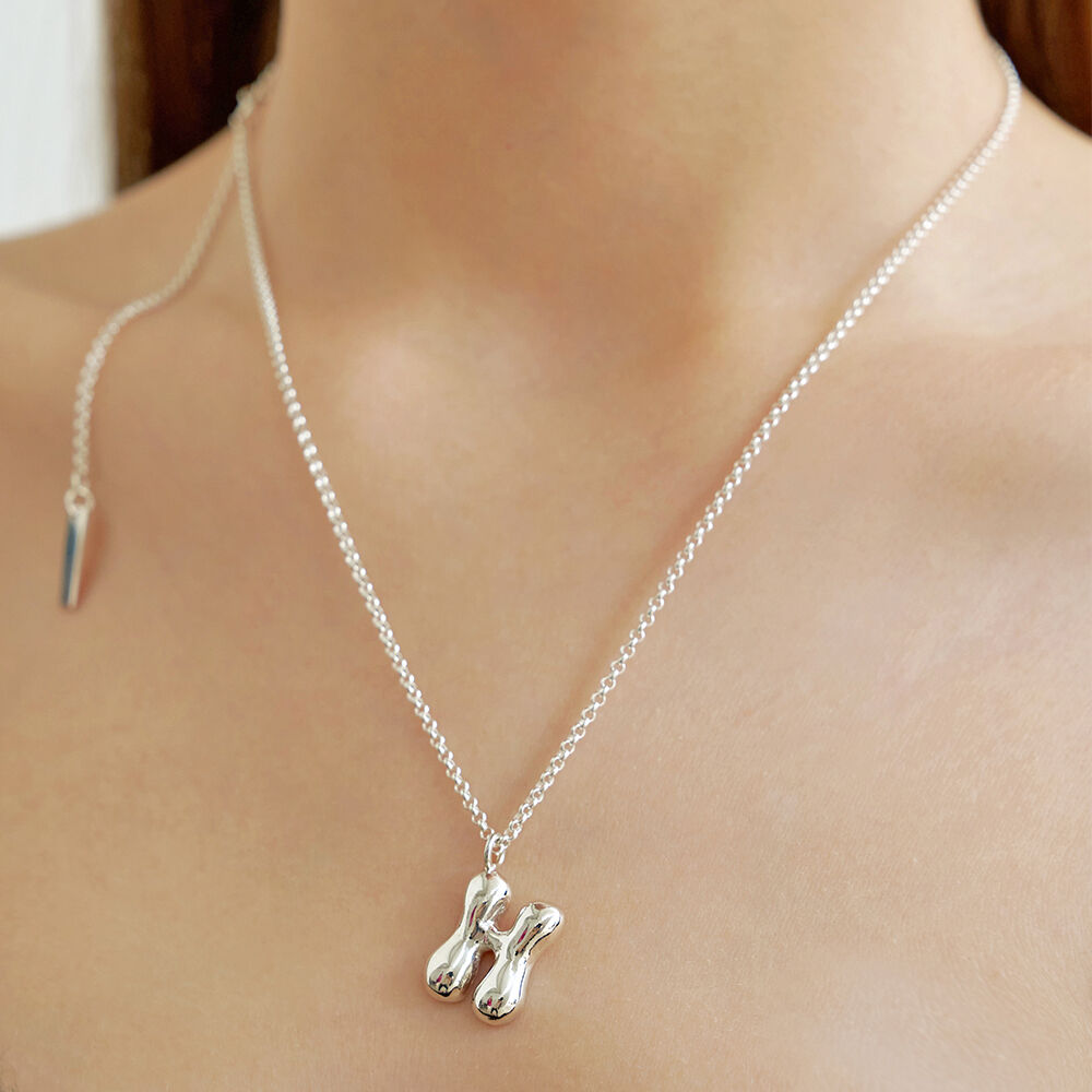 Flow Initial Necklace (classic chain) - 감도 깊은 취향