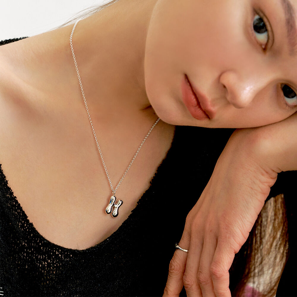 leeENoir■Flow Initial Necklace (classic chain) ネックレス Flow Initial Necklace (classic chain) | ファッション通販