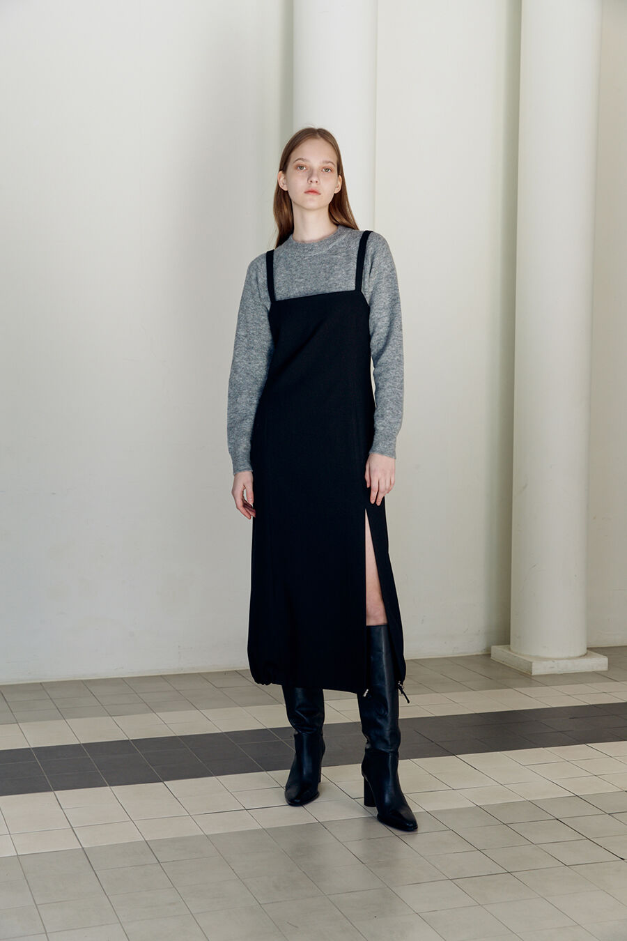 DRAW STRING STRAP DRESS BLACK 감도 깊은 취향 셀렉트샵 29CM