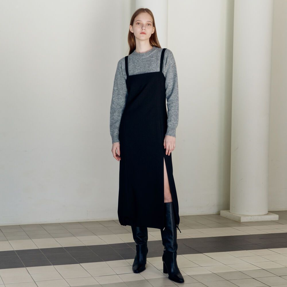 DRAW STRING STRAP DRESS BLACK 감도 깊은 취향 셀렉트샵 29CM
