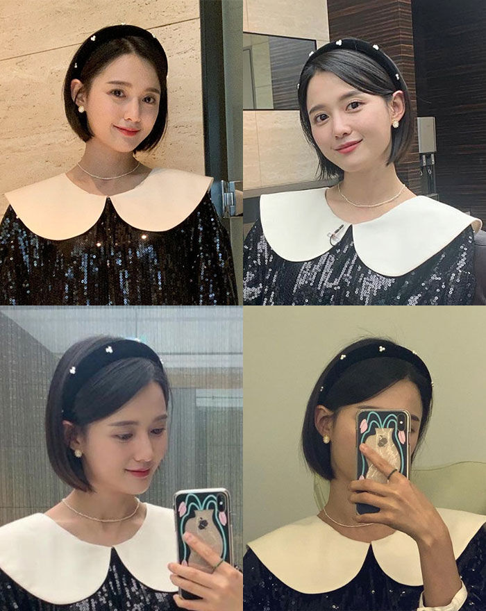 인스타그램 남보라 헤어밴드 협찬