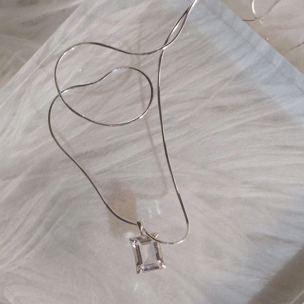 ●TATIANA● SILVER925 Opal Rough Heart Pearl Necklace NZ2033 SILVER925) Opal Rough Heart Pearl Necklace NZ2033 - 감도