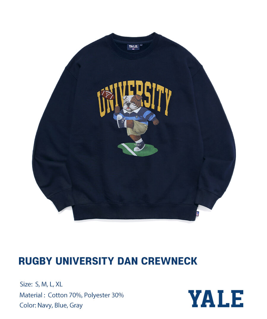 RUGBY UNIVERSITY DAN CREWNECK NAVY 감도 깊은 취향 셀렉트샵 29CM