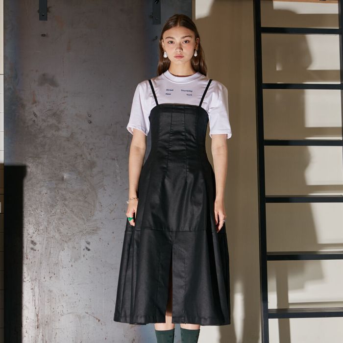 Black Coated Denim Dress 감도 깊은 취향 셀렉트샵 29CM