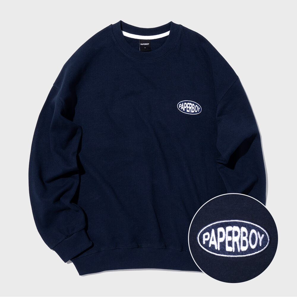 ★SAINTPAIN★送料込み★韓国★SP SAINT ELLIPSE LOGO CREWNECK Saintpain